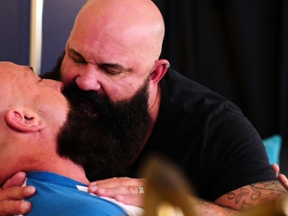 Bearded Gay Engages In Raw Breeding