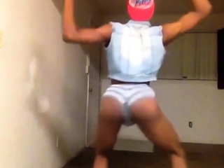 Black Amateur Twerking His Skinny Ass For Anal