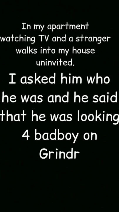 Grindr Anon cums to the wrong apartment