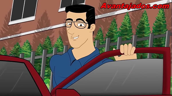 Cartoon Gay o Coroa Faxineiro