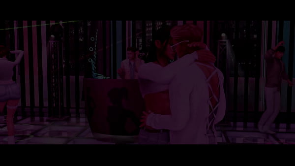 Horny Femboy Gets Juicy Cumshot In Club Bathroom (SIMS GAY PORN)