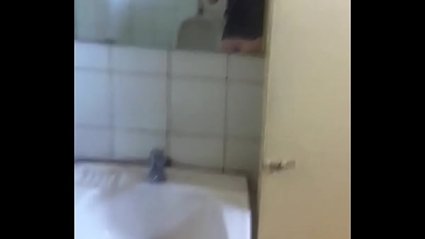 Jerk and cum in the university’s restroom
