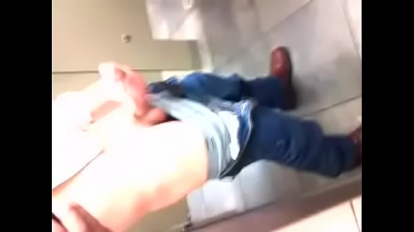 Masturbating in a public restroom