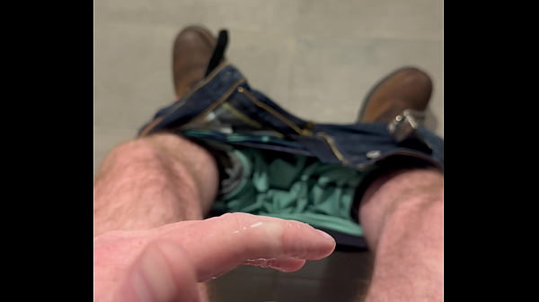 Public work restroom Cum shot