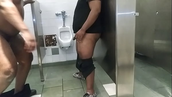 SERVICING IN THE MEN’S BATHROOM