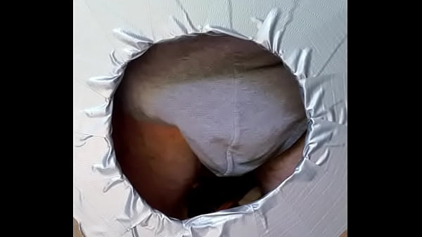 Old Fuck Sticks His Cock in a Glory Hole