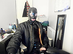 British rubber boy handjob
