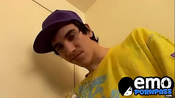 Sexy gay dude spanks his monkey in the bathroom all alone