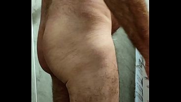 Wank and cum in the shower